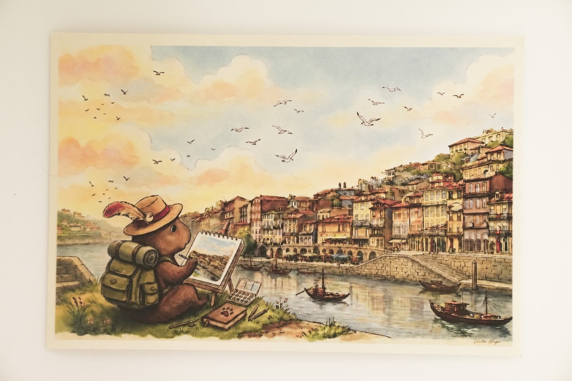 Postal · Ribeira on Paper, de Victor Viana