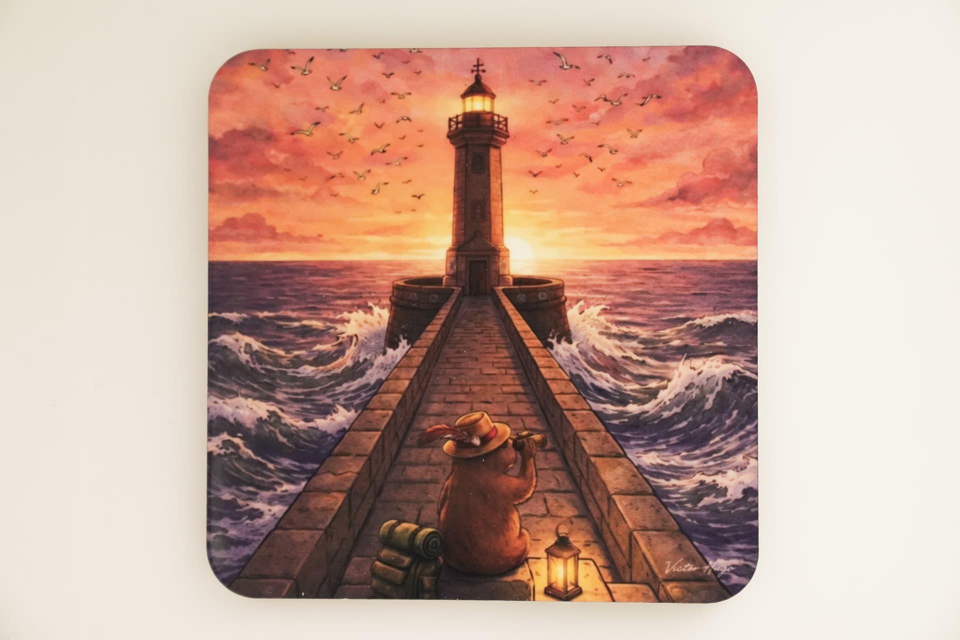 Base de copo · Looking to the Lighthouse, de Victor Viana